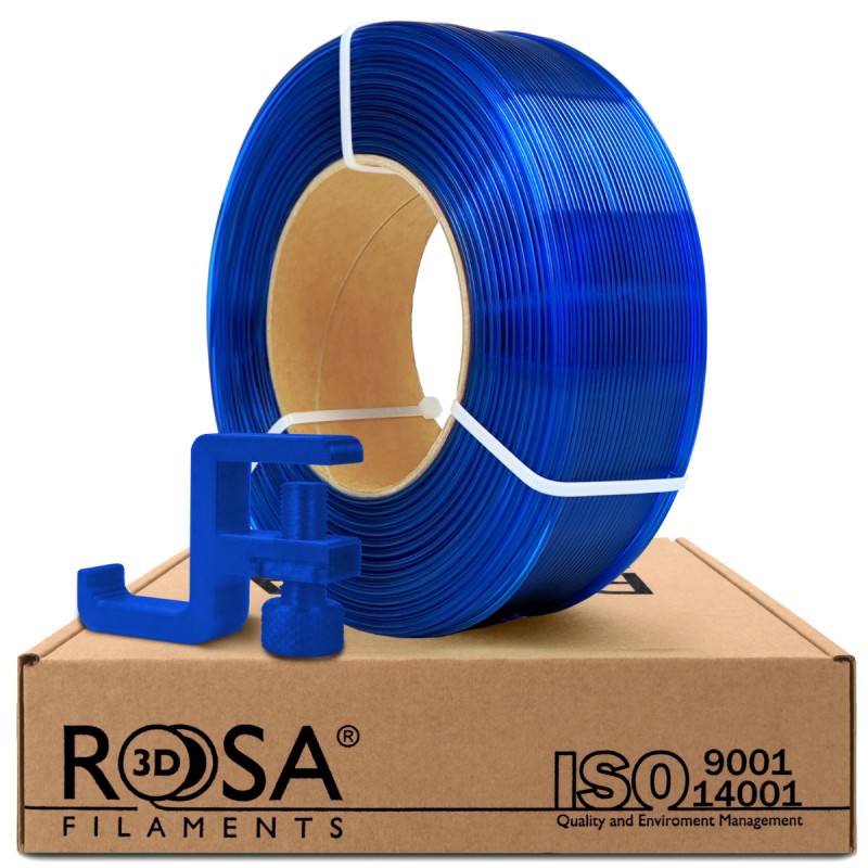 Blue Transparent ReFill PCTG 1,75 mm 1kg Rosa3D