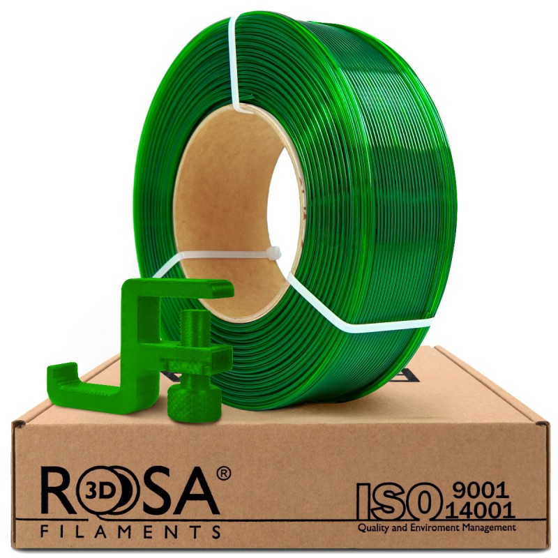 Green Transparent ReFill PCTG 1,75mm 1kg Rosa3D