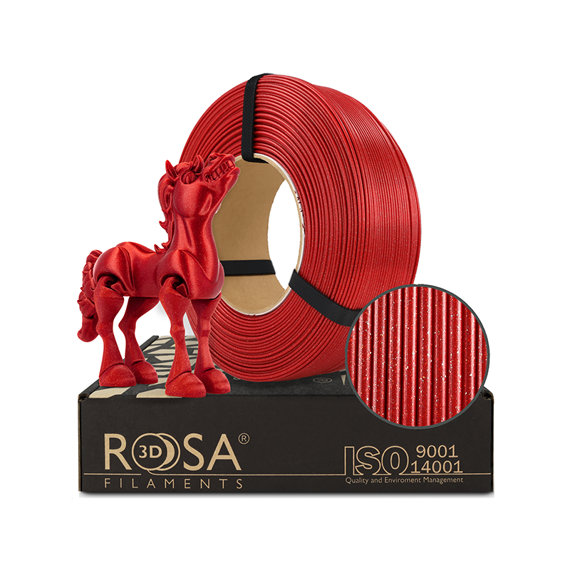 GALAXY Karmin Red ReFill PLA 1,75mm 1kg Rosa3D