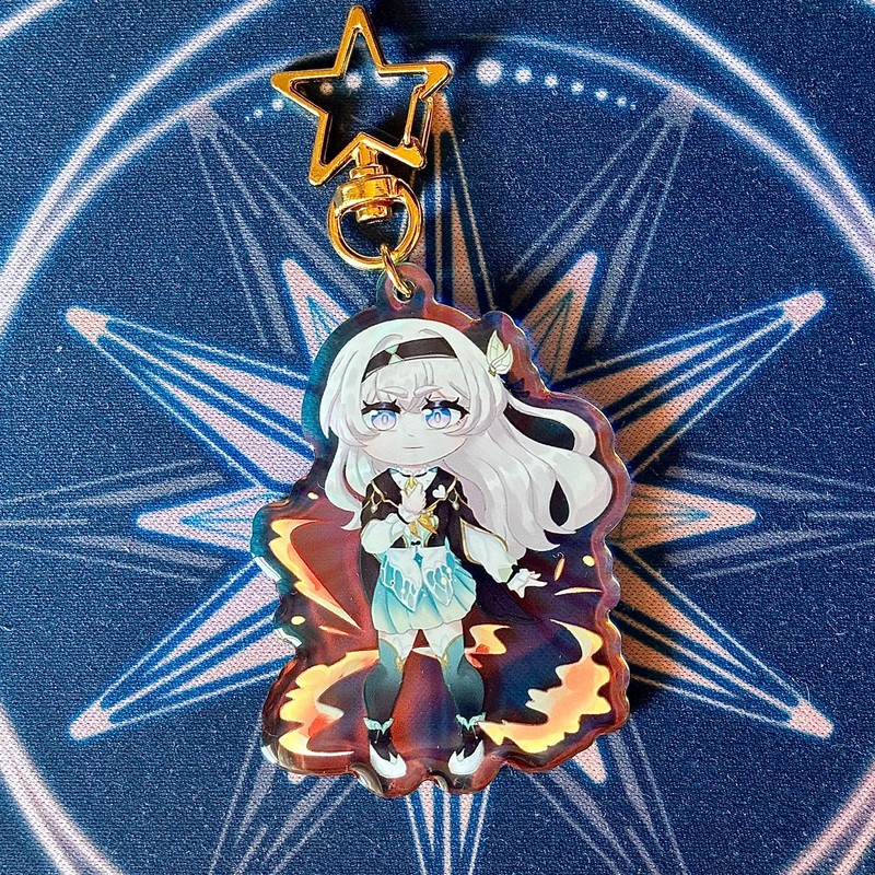 Firefly Honkai Star Rail Llavero holográfico