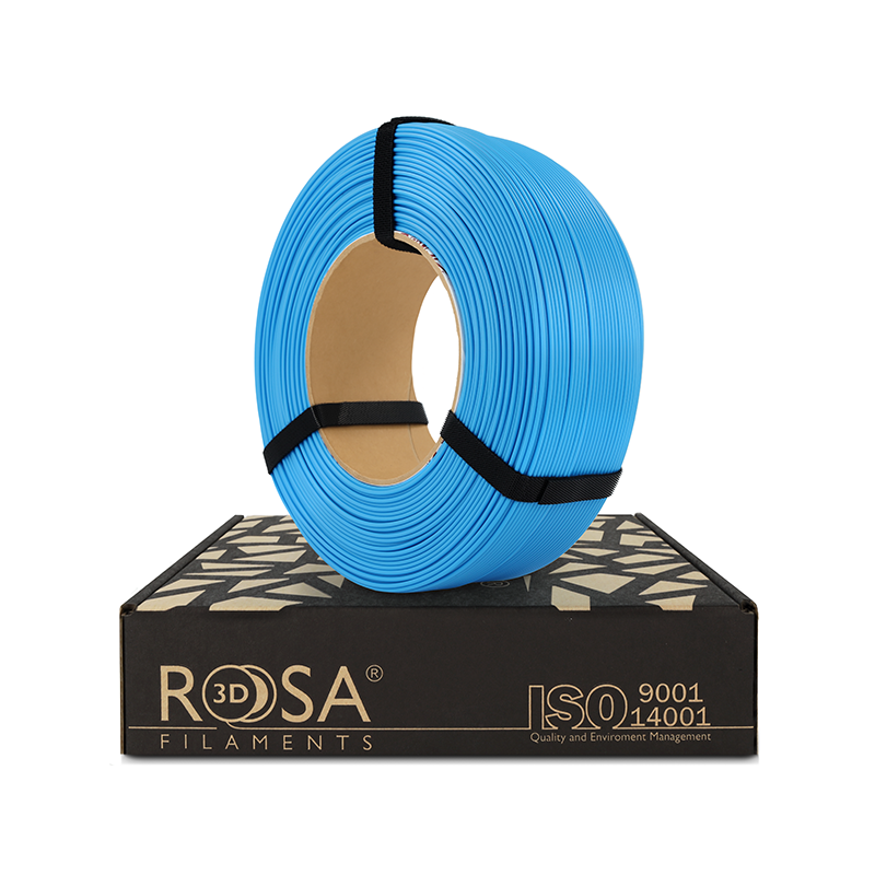 Litophane Cyan ReFill PLA Starter 1,75mm 1kg Rosa3D