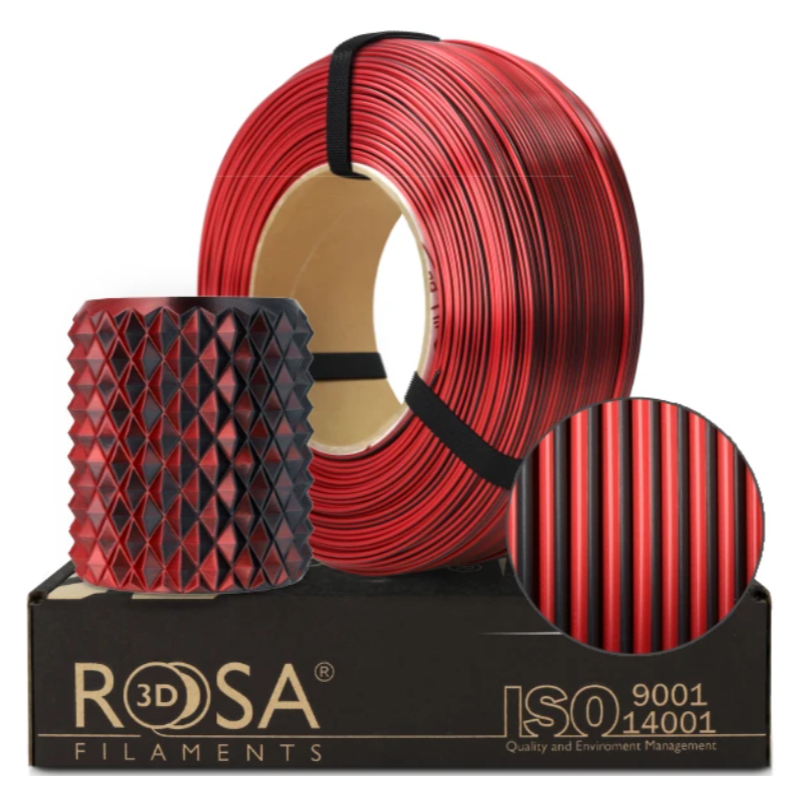 Mistic Red 1kg ReFill PLA Magic Silk1,75mm   Rosa3D