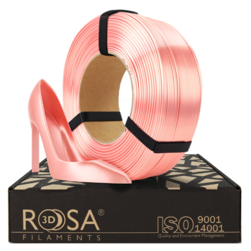 Rose Gold Silk ReFill PLA 1kg 1,75mm Rosa3D