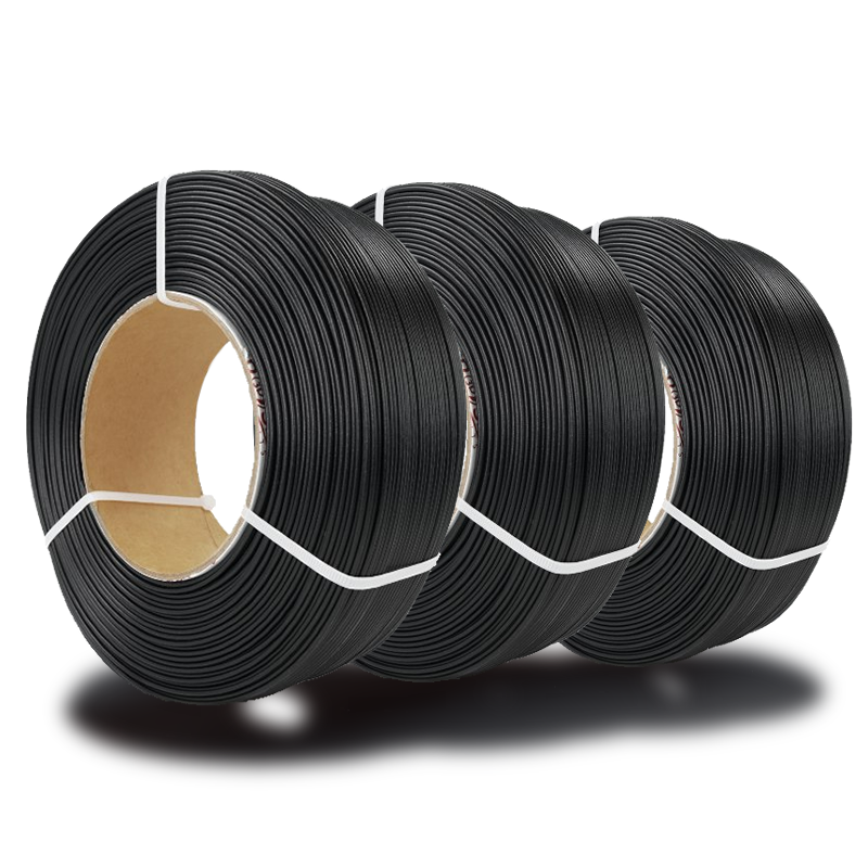 Black PACK Refill PLA STARTED (3X1KG) 0.175MM ROSA3D